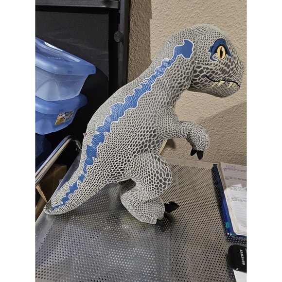 Jurassic World Velociraptor Blue Build-a-Bear Dinosaur Stuffed Plush - Picture 1 of 4